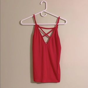 Pink Casual Tank Top